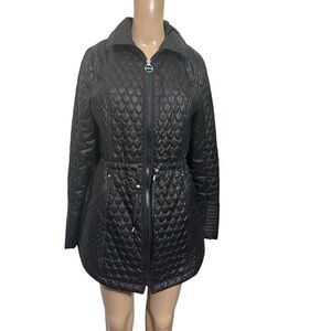 Laundry By Shelli Segal Black Quilted Puffer Jacket